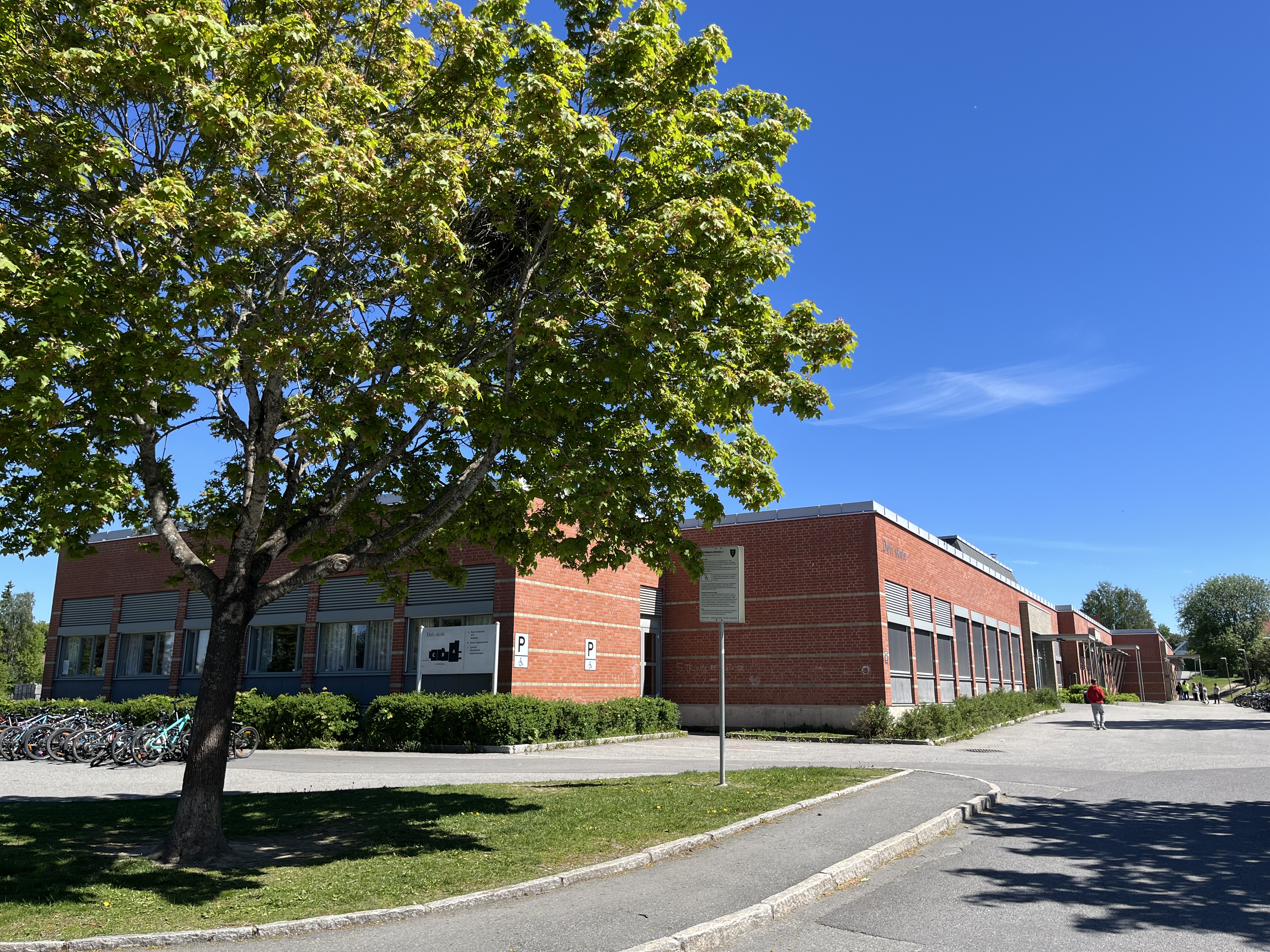 Hele skolen samles til siste skoledag før sommerferien