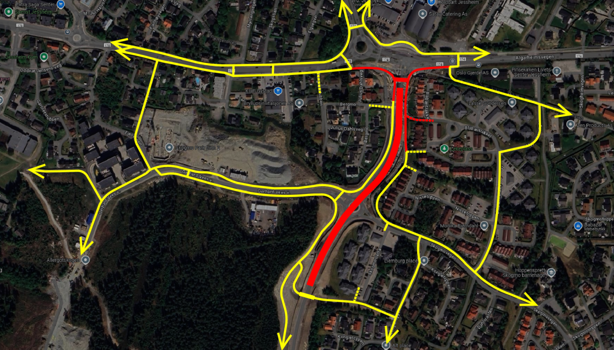 Omkjøringsvegen nærmer seg ferdigstillelse