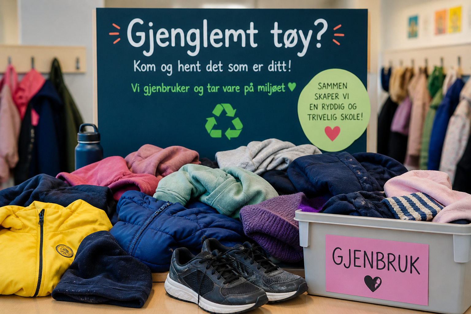Gjenglemt tøy før ferien