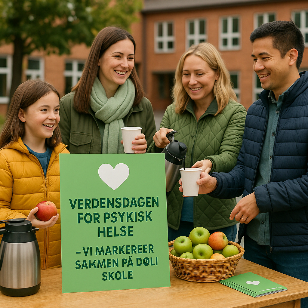 Markering av verdensdagen for psykisk helse på Døli skole