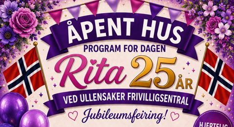 Åpent hus - Rita 25 år på Frivilligsentralen