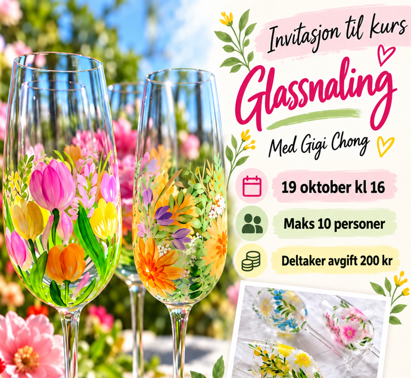 Kurs i glassmaling