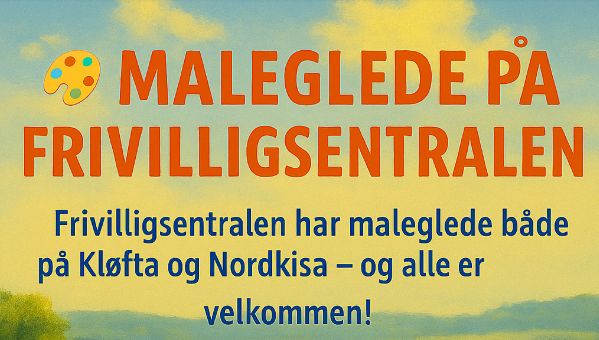 Maleglede på Frivilligsentralen