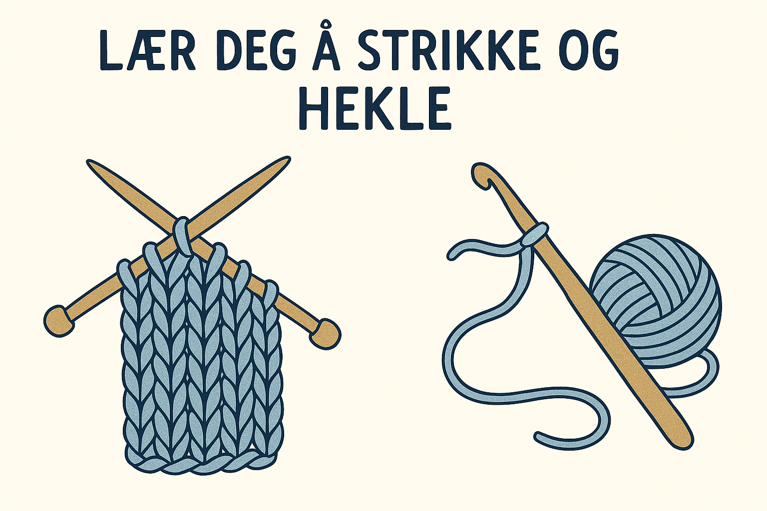 Lær å strikke & hekle med husflidslaget